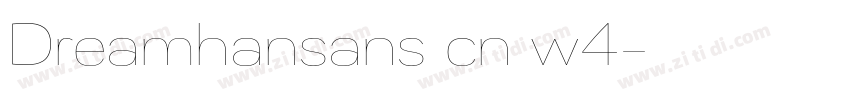 Dreamhansans cn w4字体转换